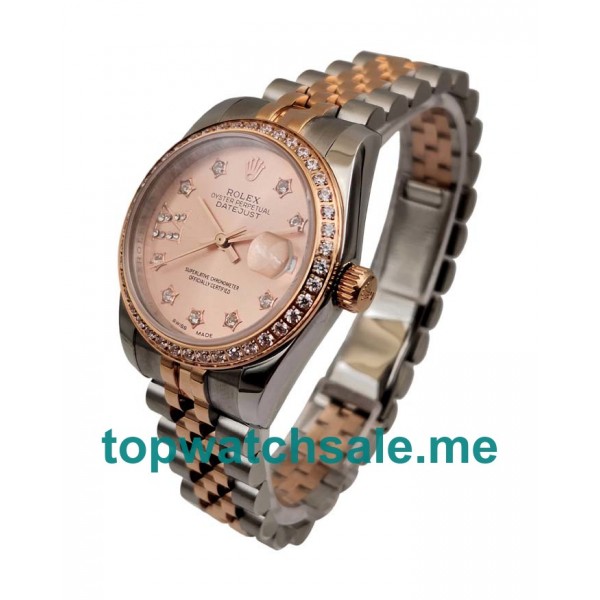 UK Rose Gold Dials Steel And Rose Gold Rolex Datejust 279381 Replica Watches