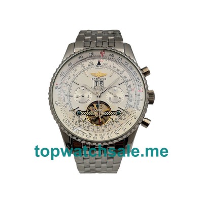 UK White Dials Steel Breitling Navitimer World A24322 Replica Watches