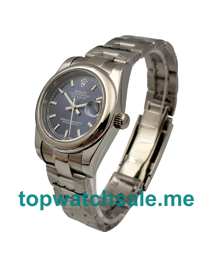 UK Blue Dials Steel Rolex Datejust 178240 Replica Watches