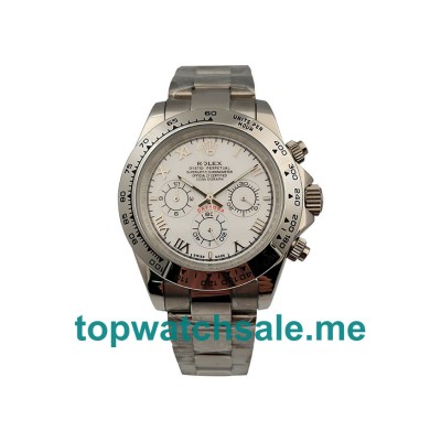 UK White Dials Steel Rolex Daytona 116520 Replica Watches