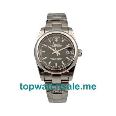 UK Black Dials Steel Rolex Datejust 178240 Replica Watches