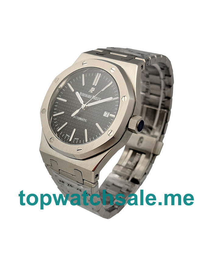 UK Black Dials Steel Audemars Piguet Royal Oak 15400ST.OO.1220ST.01 Replica Watches