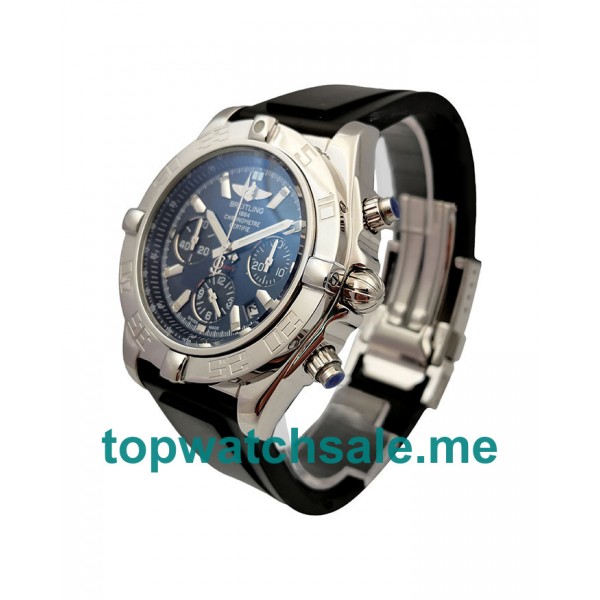 UK Blue Dials Steel Breitling Chronomat AB0110 Replica Watches