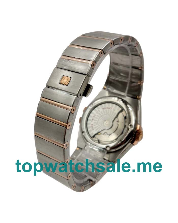 UK Steel And Rose Gold Replica Omega Constellation 123.20.35.20.63.001 Watches