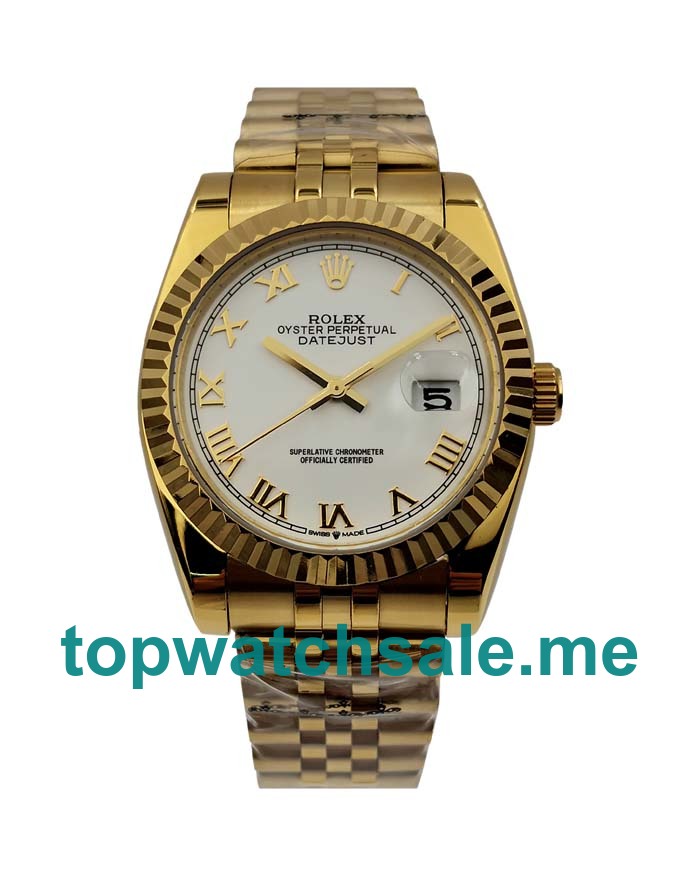 UK White Dials Gold Rolex Datejust 116238 Replica Watches