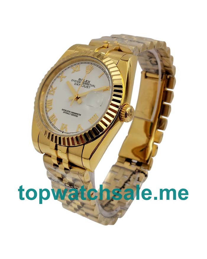 UK White Dials Gold Rolex Datejust 116238 Replica Watches