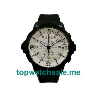 UK White Dials Black Steel IWC Aquatimer IW376705 Replica Watches