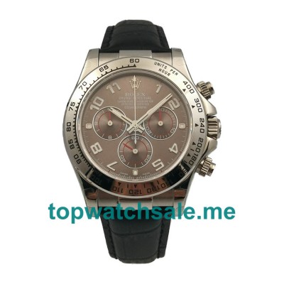 UK Grey Dials White Gold Rolex Daytona 116519 Replica Watches