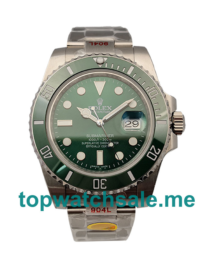 UK Green Dials Steel Rolex Submariner 116610 LV Replica Watches