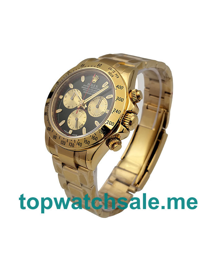 UK Black Dials God Rolex Daytona 116528 Replica Watches