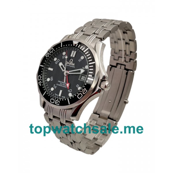 UK Black Dials Steel Omega Seamaster 300 M GMT 2535.80.00 Replica Watches