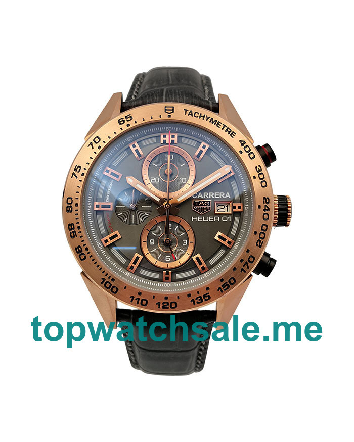 UK 45MM Rose Gold Cases TAG Heuer Carrera CAR2A5A.FT6044 Replica Watches