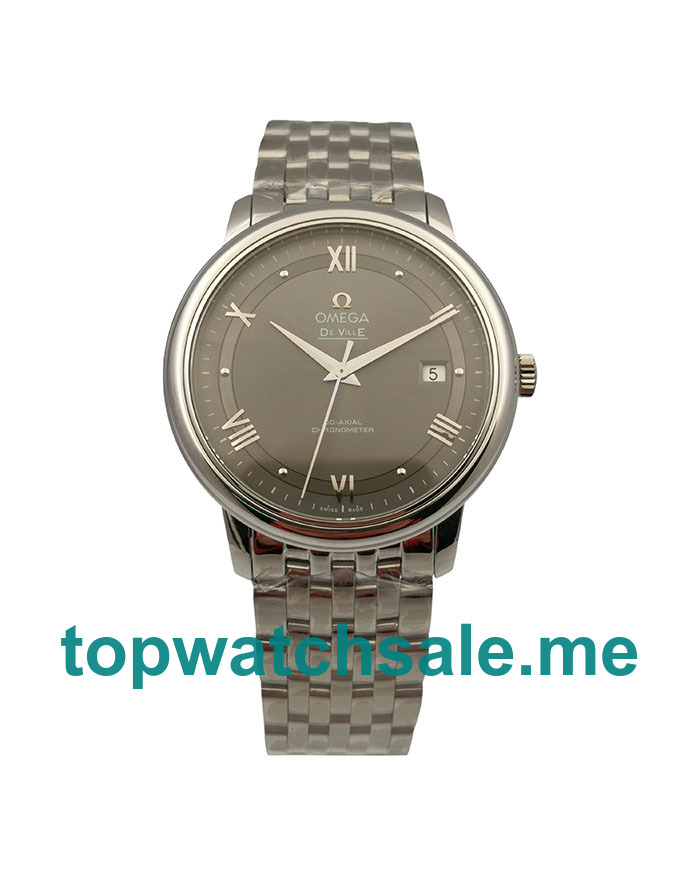 UK Gray Dials Steel Omega De Ville 424.10.40.20.06.001 Replica Watches