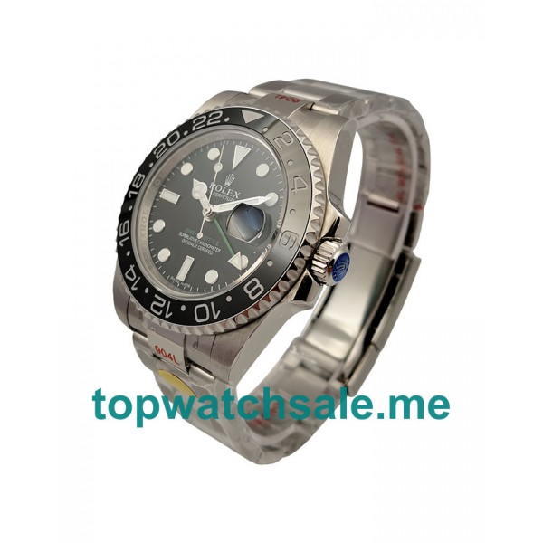 UK Black Dials Steel Rolex GMT-Master II 116710LN Replica Watches