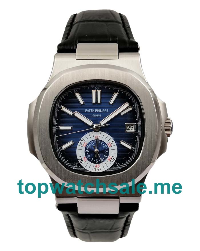 UK Blue Dials Steel Patek Philippe Nautilus 5980 Replica Watches