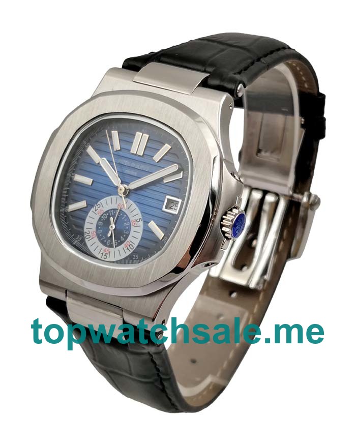 UK Blue Dials Steel Patek Philippe Nautilus 5980 Replica Watches