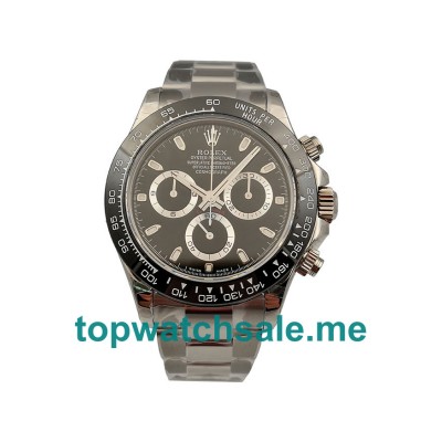 UK Black Dials Steel Rolex Cosmograph Daytona 116500LN N Replica Watches