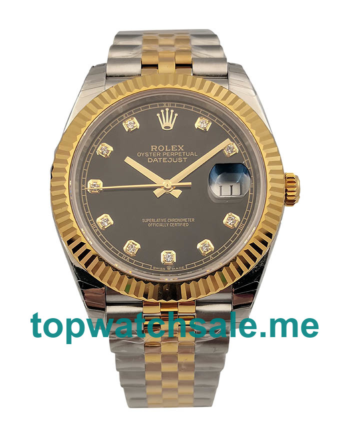 UK Black Dials Steel And Gold Rolex Datejust II 116333 EW Replica Watches