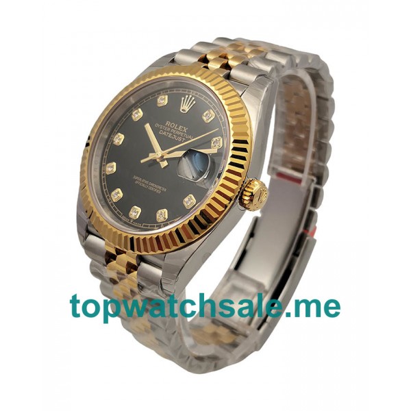 UK Black Dials Steel And Gold Rolex Datejust II 116333 EW Replica Watches