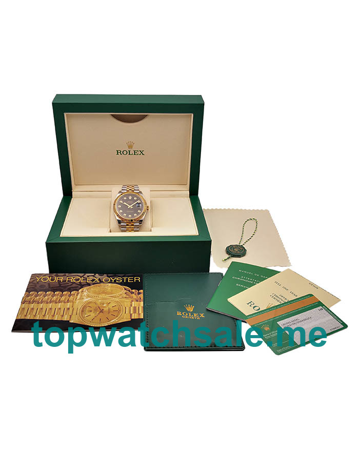 UK Black Dials Steel And Gold Rolex Datejust II 116333 EW Replica Watches