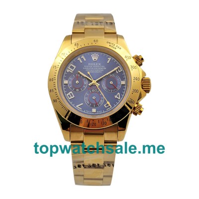 UK Blue Dias Gold Rolex Daytona 116528 Replica Watches