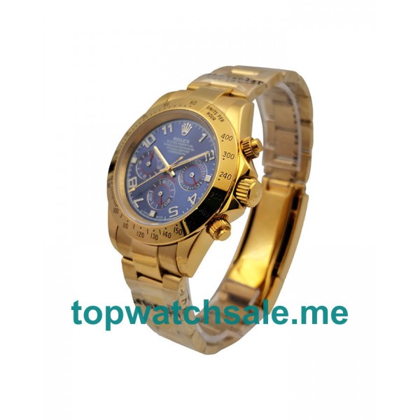 UK Blue Dias Gold Rolex Daytona 116528 Replica Watches