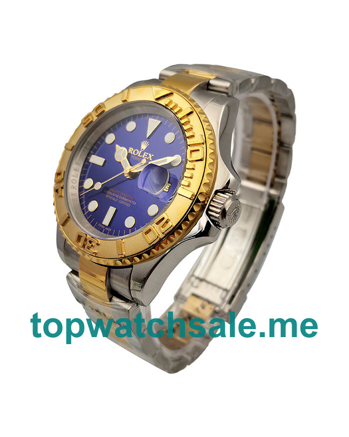 UK Blue Dials Steel And Gold Rolex Yacht-Master 16623 Replica Watches