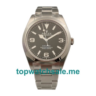 UK Black Dials Steel Rolex Explorer 214270 Replica Watches