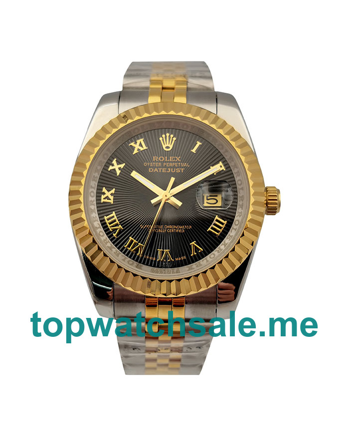 UK Black Dials Steel And Gold Rolex Datejust 116333 Replica Watches