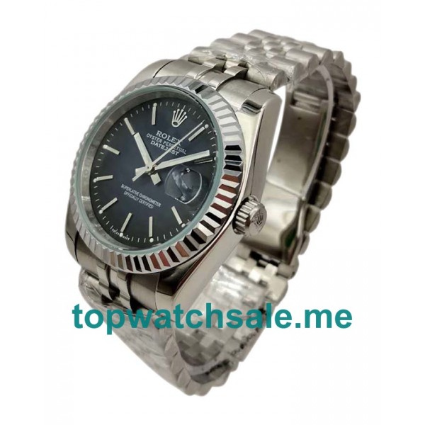 UK Blue Dials Steel Rolex Datejust 16234 Replica Watches