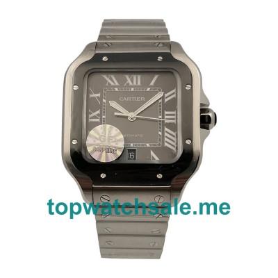 UK Black Dials Steel Cartier Santos WSSA0037 Replica Watches