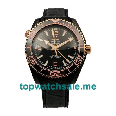 UK Black Dials Black Steel Omega Seamaster Planet Ocean 215.63.46.22.01.001 Replica Watches