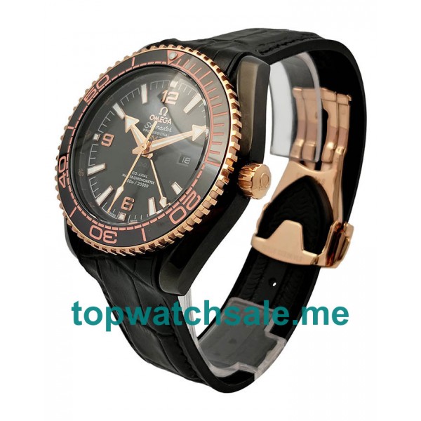 UK Black Dials Black Steel Omega Seamaster Planet Ocean 215.63.46.22.01.001 Replica Watches