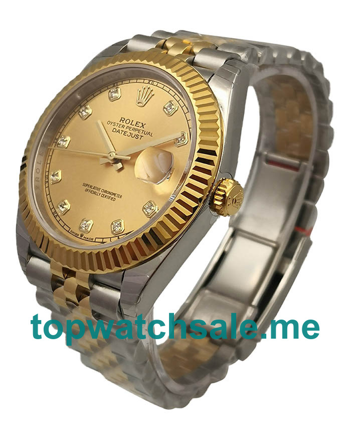 UK Champagne Dials Steel And Gold Rolex Datejust II 116333 EW Replica Watches