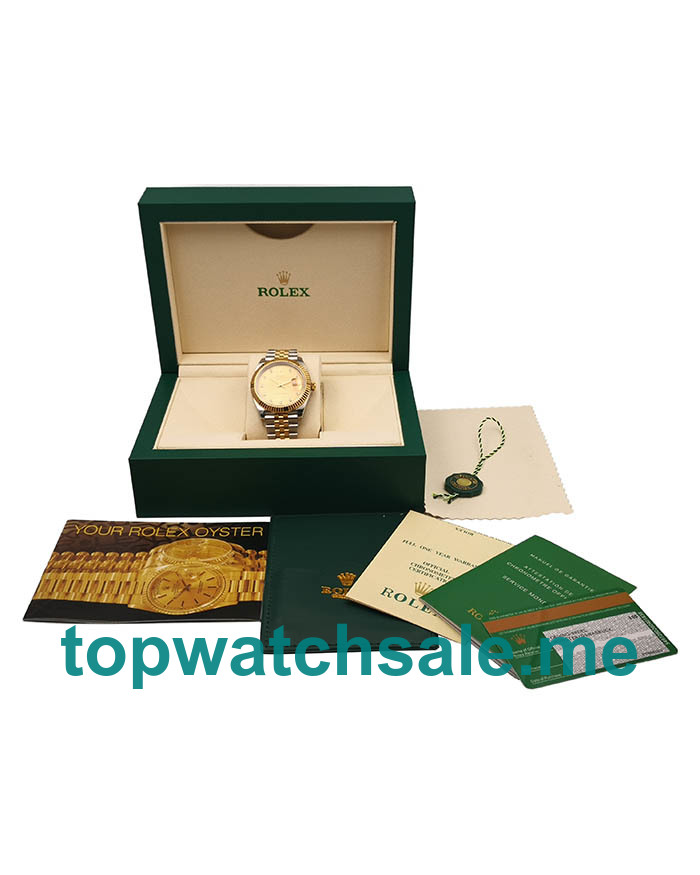 UK Champagne Dials Steel And Gold Rolex Datejust II 116333 EW Replica Watches