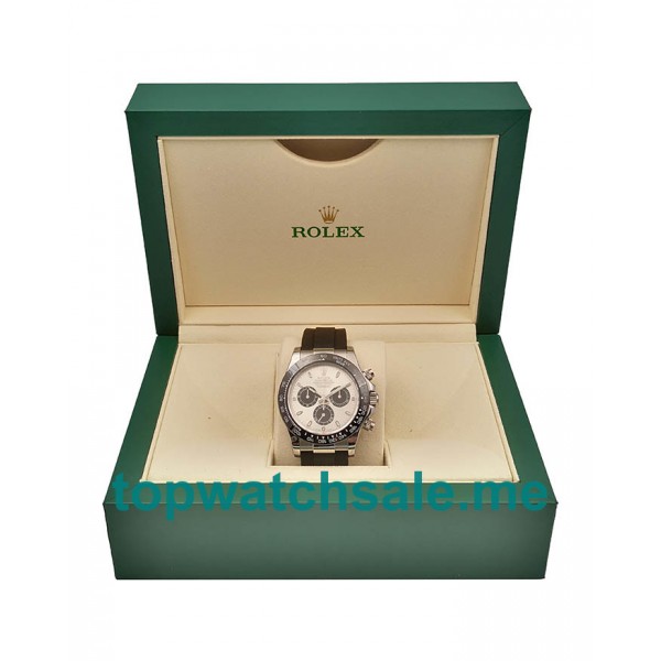 UK Silver Dials Steel Rolex Cosmograph Daytona 116519LN JH Replica Watches