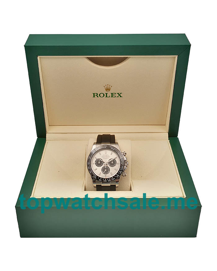 UK Silver Dials Steel Rolex Cosmograph Daytona 116519LN JH Replica Watches