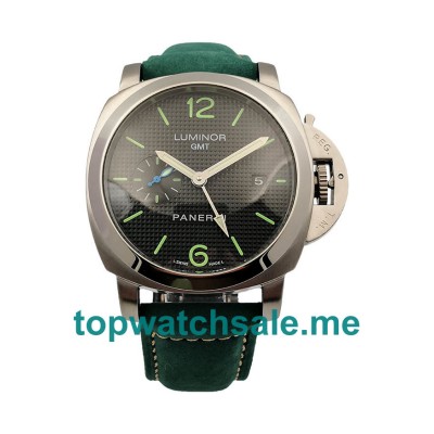 UK Black Dials Steel Panerai Luminor GMT PAM00535 Replica Watches