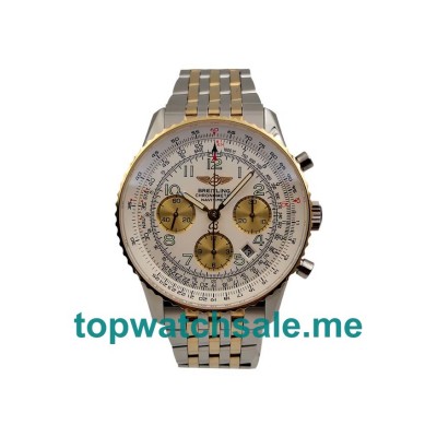 UK White Dials Steel And Gold Breitling Navitimer D23322 Replica Watches