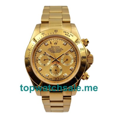 UK Champagne Dials Gold Rolex Daytona 16528 Replica Watches