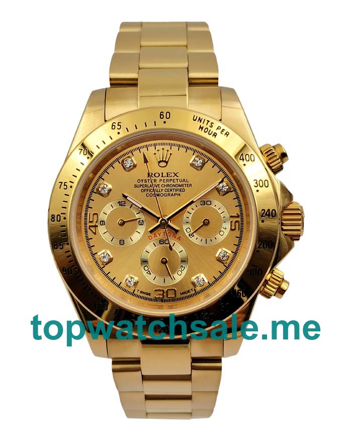 UK Champagne Dials Gold Rolex Daytona 16528 Replica Watches