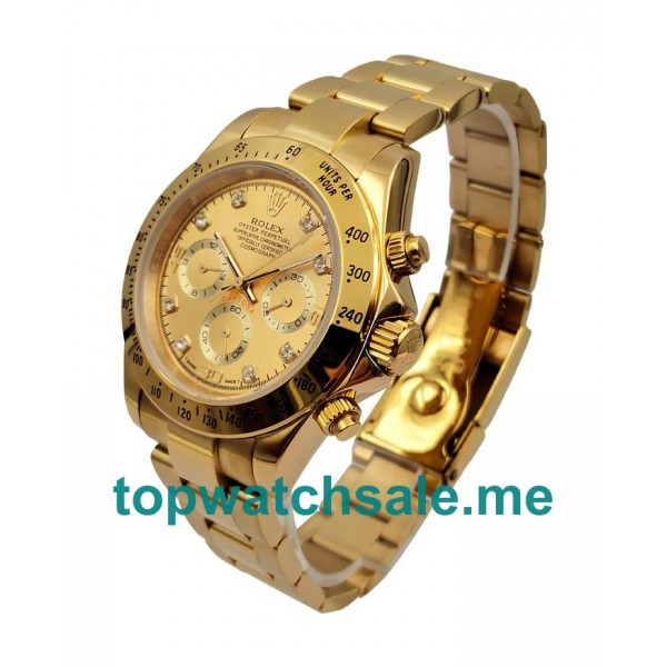 UK Champagne Dials Gold Rolex Daytona 16528 Replica Watches