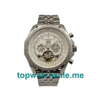 UK White Dials Steel Breitling Bentley Mulliner Tourbillon 18761 Replica Watches