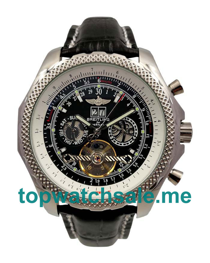 UK Black Dials Steel Breitling Bentley Mulliner Tourbillon 20096 Replica Watches