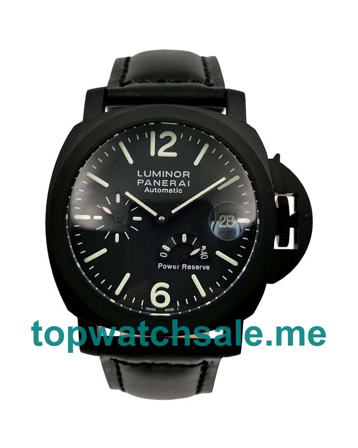 UK Black Dials Black Steel Panerai Luminor PAM00090 Replica Watches