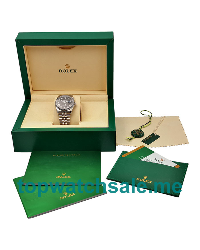 UK Black Dials Steel Rolex Datejust 116234 Replica Watches