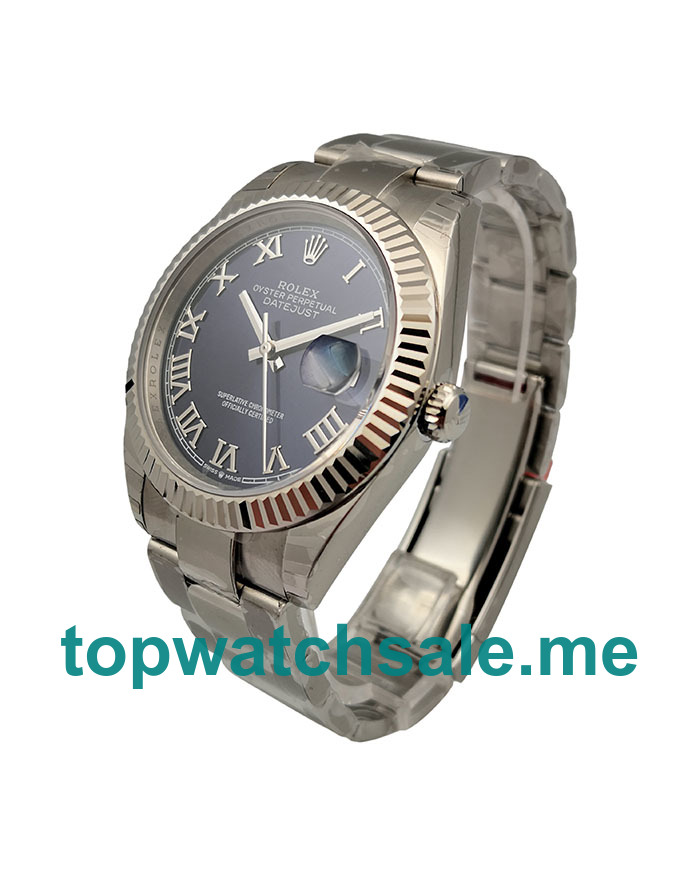 UK Blue Dials Steel Rolex Datejust 126334 Replica Watches