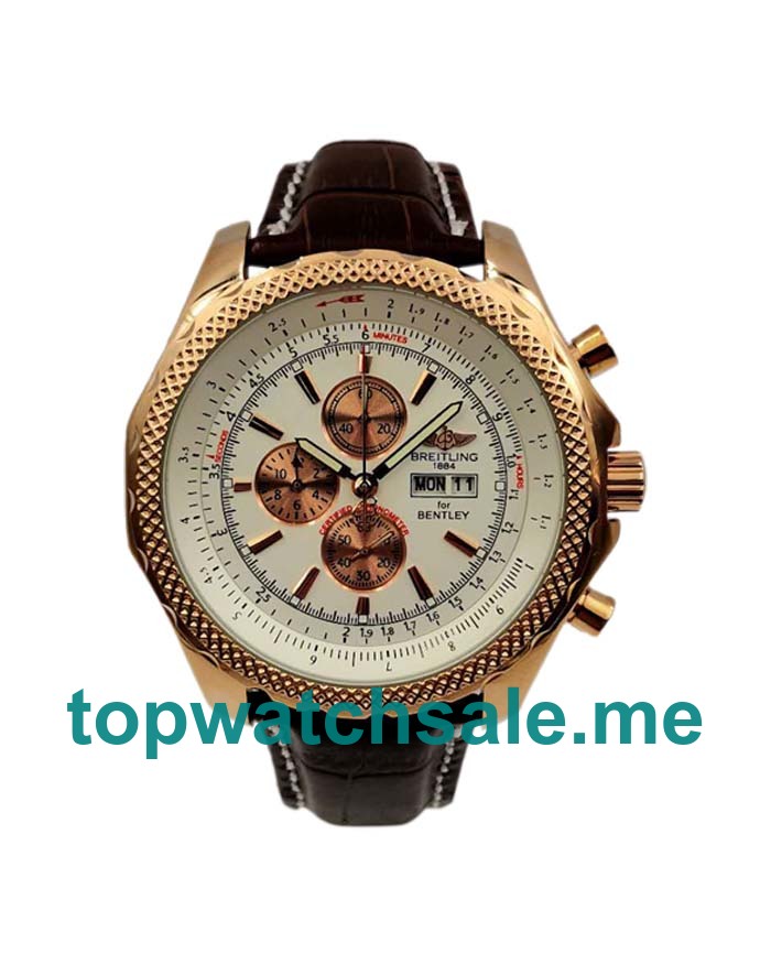 UK White Dials Gold Breitling Bentley GT A13362 Replica Watches