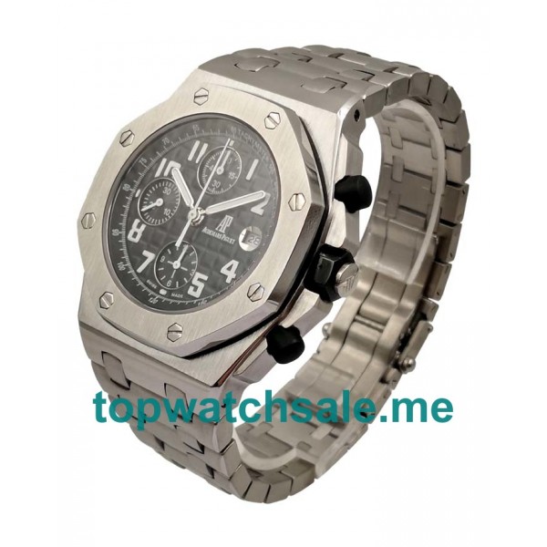 UK Black Dials Audemars Piguet Royal Oak Offshore 26170ST.OO.1000ST.08 Fake Watches With Arabic Numerals