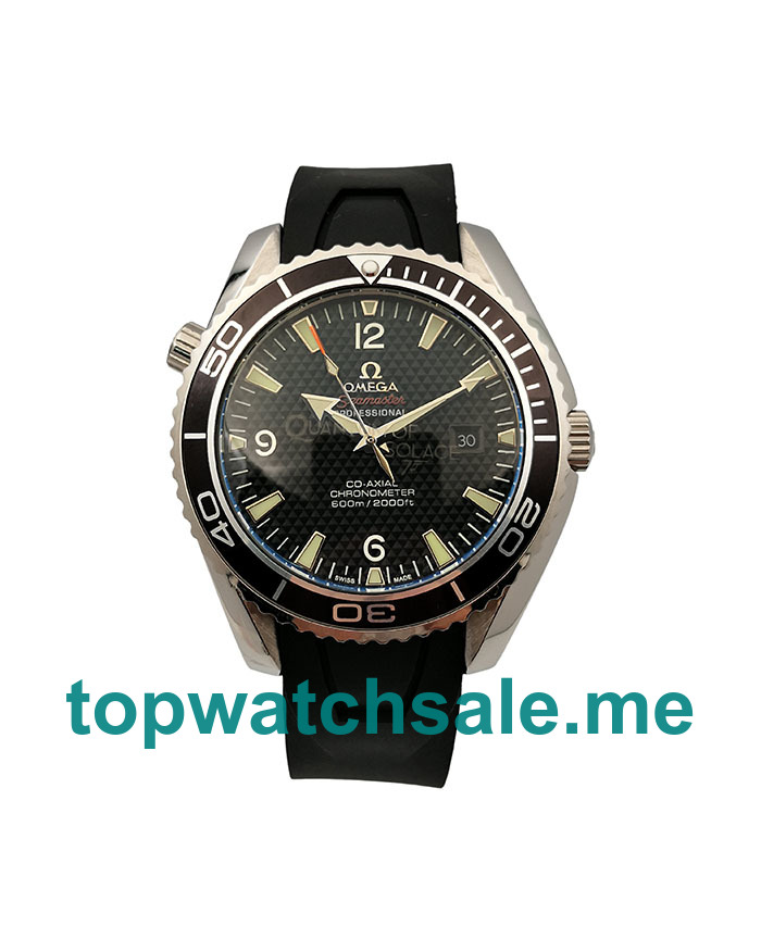 UK Black Dials Steel Omega Seamaster Planet Ocean 222.30.46.20.01.001 Replica Watches